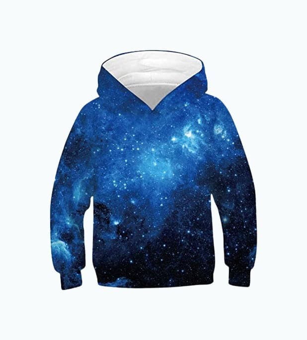 3D Print Pullover Sweatshirt