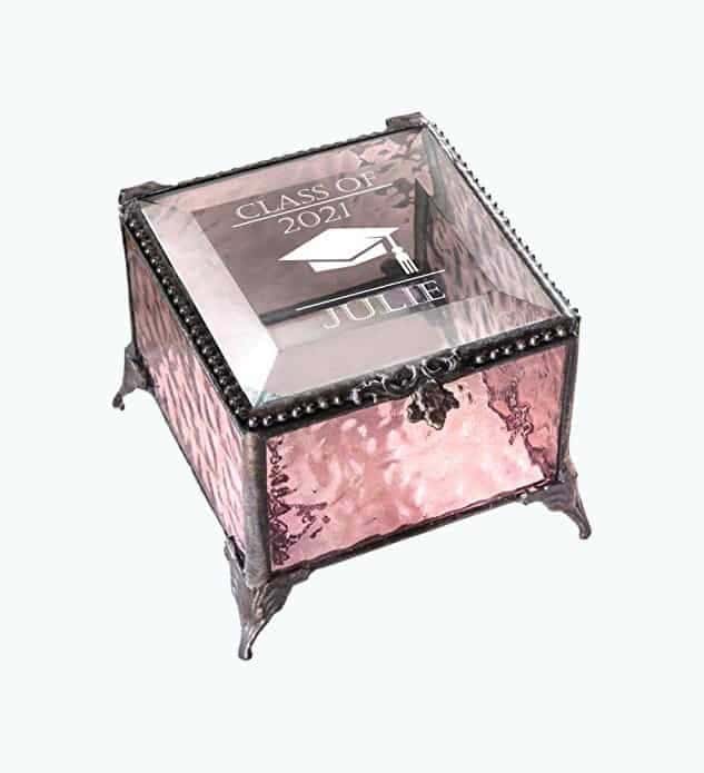 Personalized Glass Jewelry Box