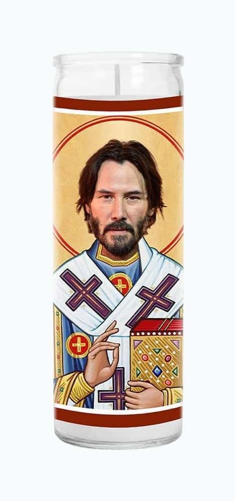 Keanu Celebrity Prayer Candle