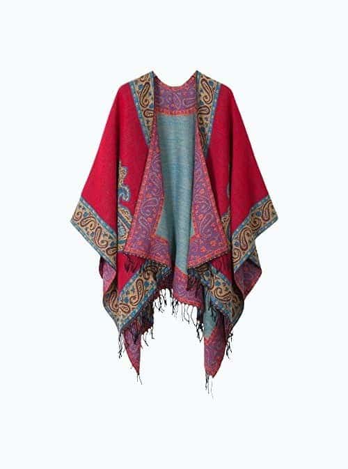 Printed Poncho