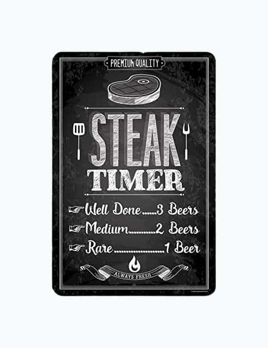 Steak Timer Sign