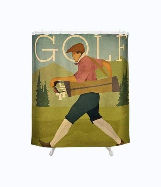 Vintage Golf Shower Curtain