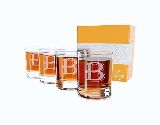 Monogrammed Glass Set