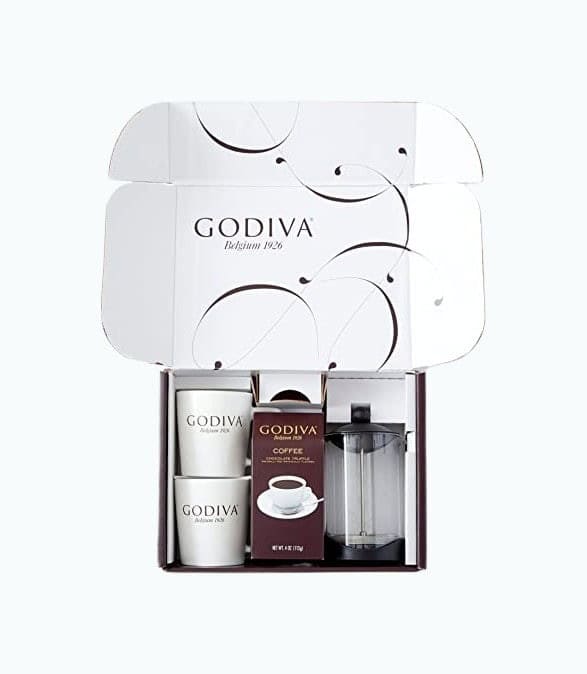 Godiva Coffee French Press Gift Set