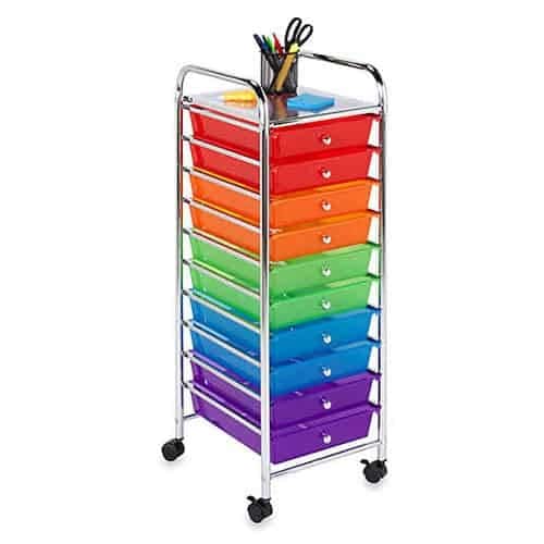 10-Drawer Rolling Storage Cart by Honey-Can-Do®