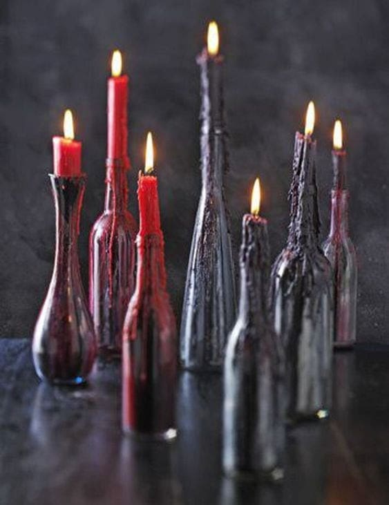 07 | DIY CREEPY CANDLE DRIP BOTTLES