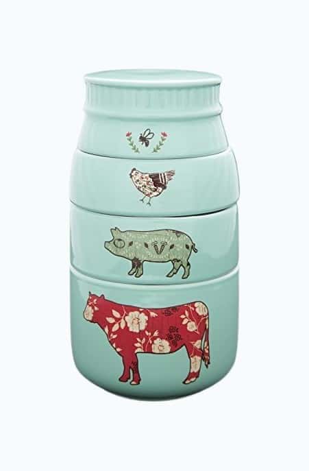 Farm Animal Measuring Cups Set