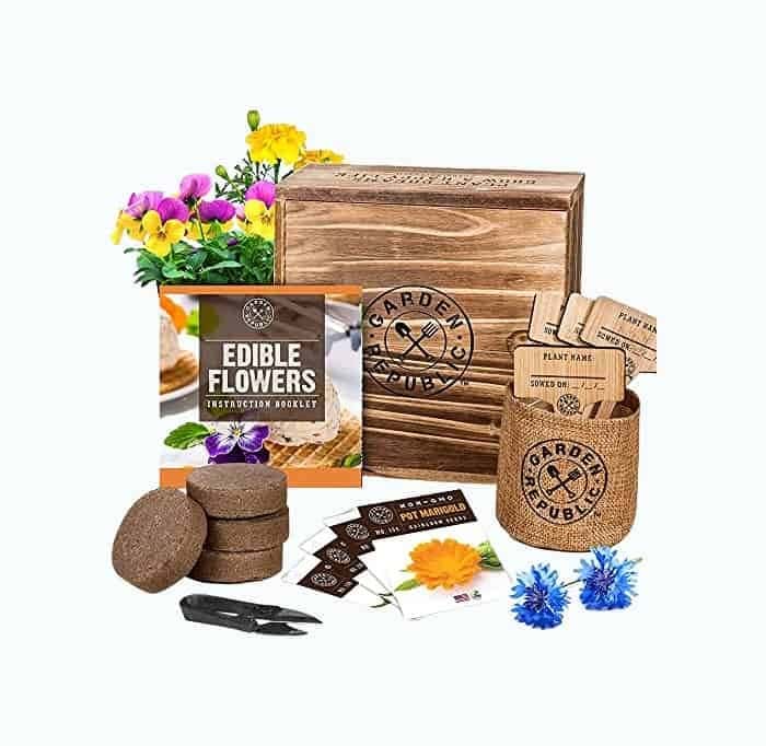 Edible Flowers DIY Gift Box