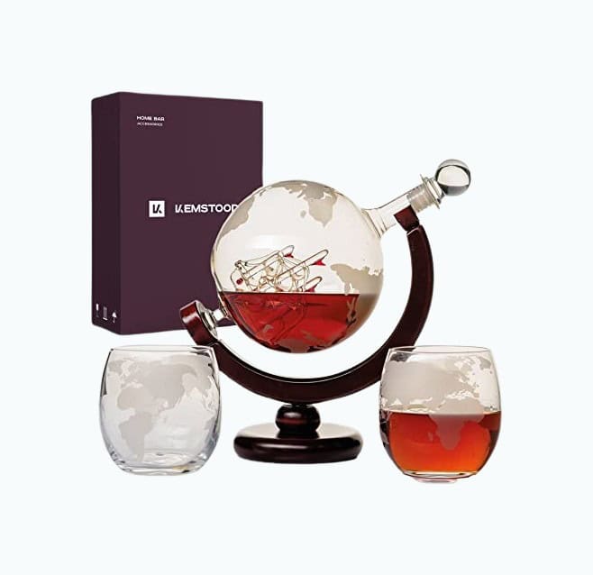 Whiskey Globe Decanter Set