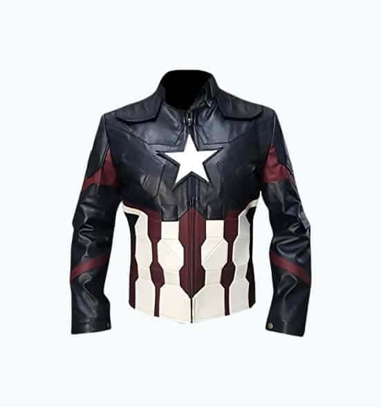 Marvel Leather Captain Jacket