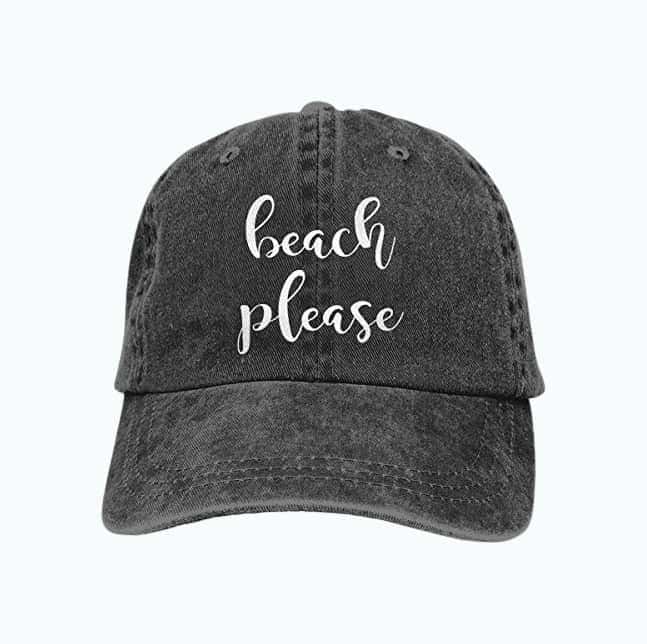 Cute Beach Please Baseball Hat