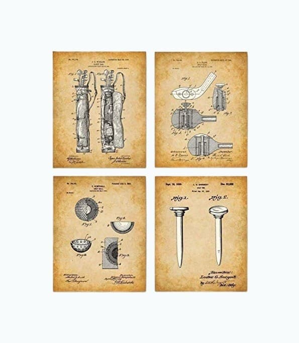 Original Golf Patent Art Prints