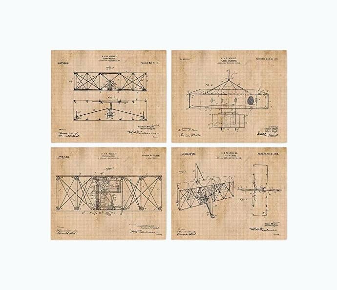 Flying Machine Patent Prints