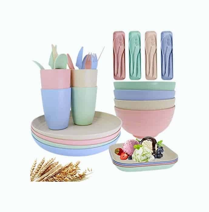 Wheat Straw Dinnerware Set