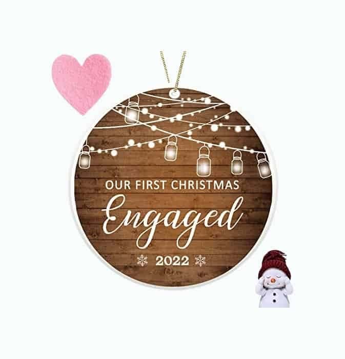 Christmas Keepsake Engagement Ornament