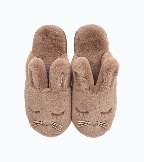 Fuzzy Bunny Slippers