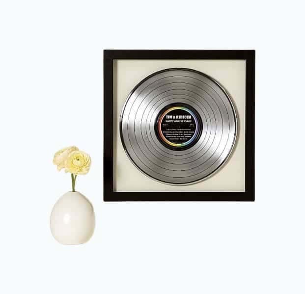 Personalized Metallic LP Record