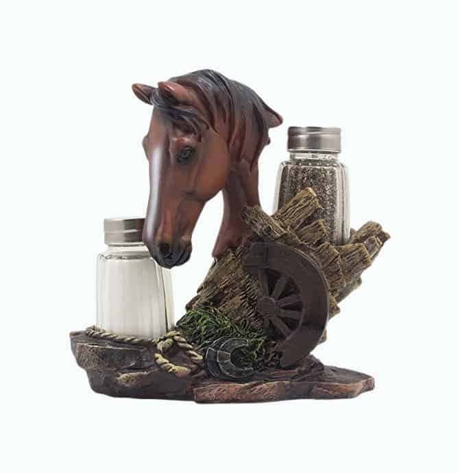 Stallion Salt And Pepper Shaker Set