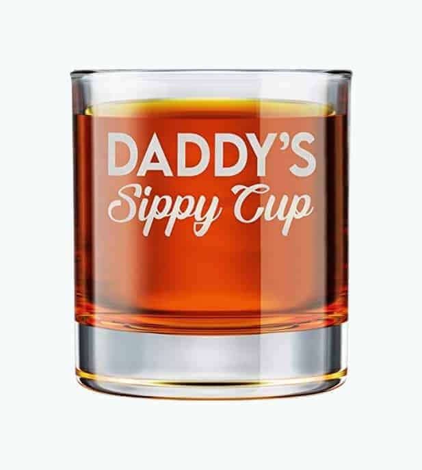 Daddy Rocks Glass