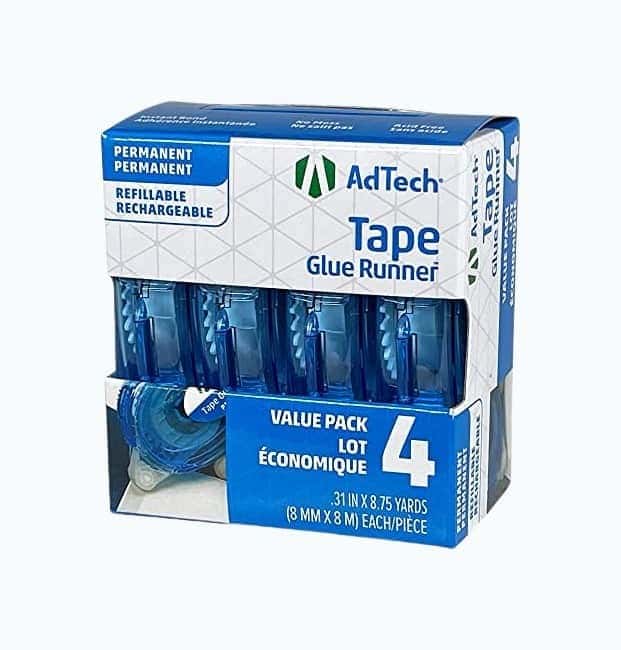 Glue Runner Permanent 35 Yards Total (4 Pack Each)