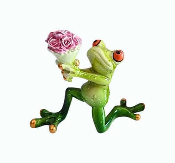 Funny Frog Figurine