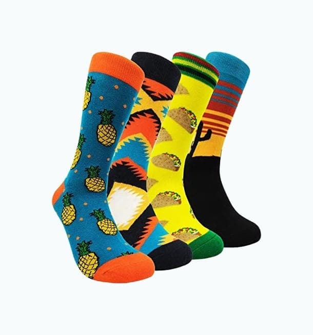 Funny Mens Colorful Dress Socks