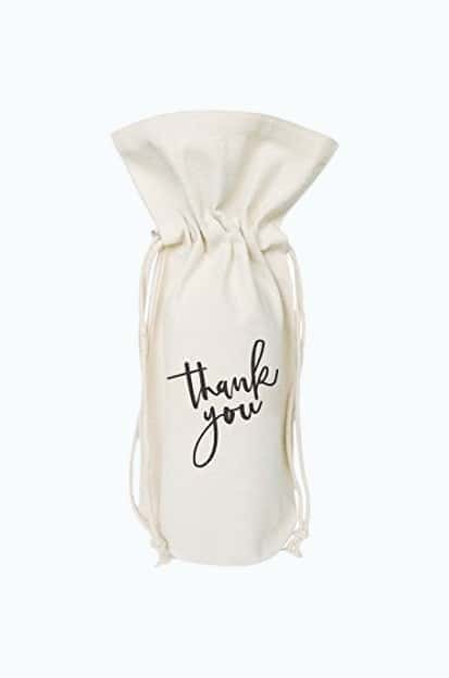 Thank You Wine Bag Cover