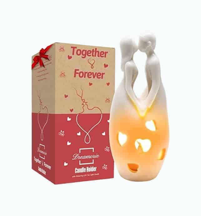 LED Candle Holder Statue