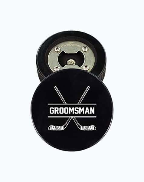 Hockey Puck Bottle Opener