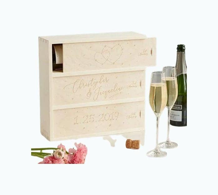 Personalized Written in the Stars Wine Box