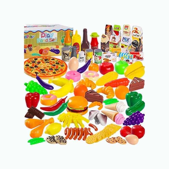 160PCS Pretend Play Food