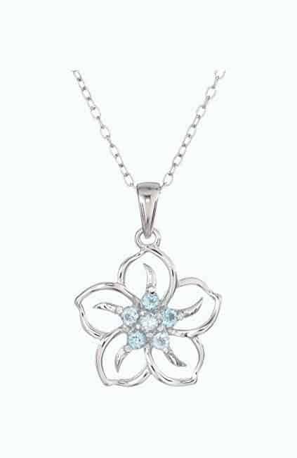 Topaz Flower Necklace