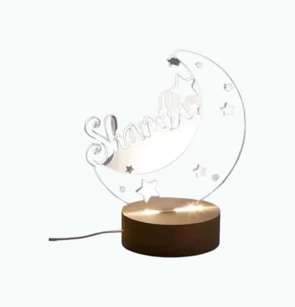 Personalized Moon & Stars Nightlight