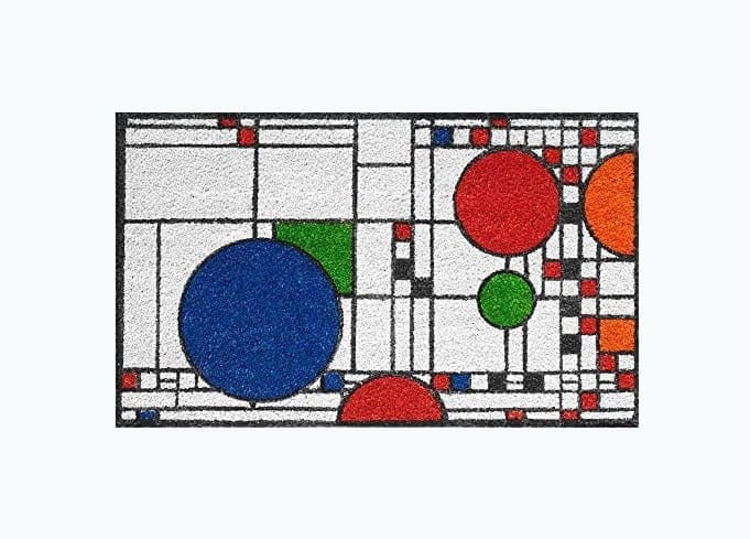 Frank Lloyd Wright Colored Coonley Playhouse Doormat