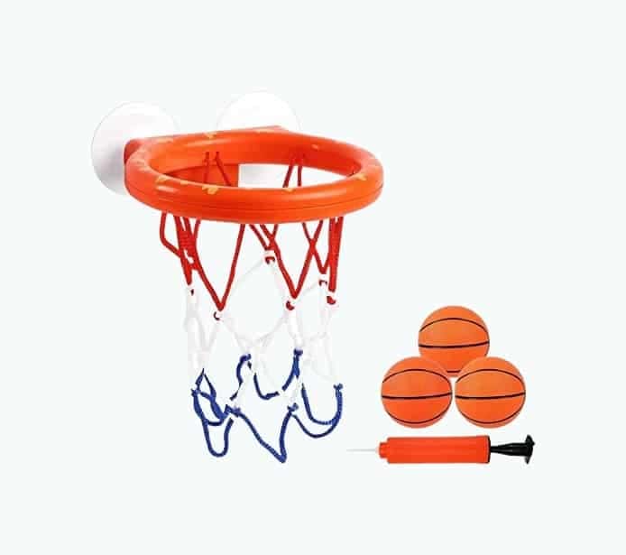 Bathtub Basketball Hoop & Balls Set