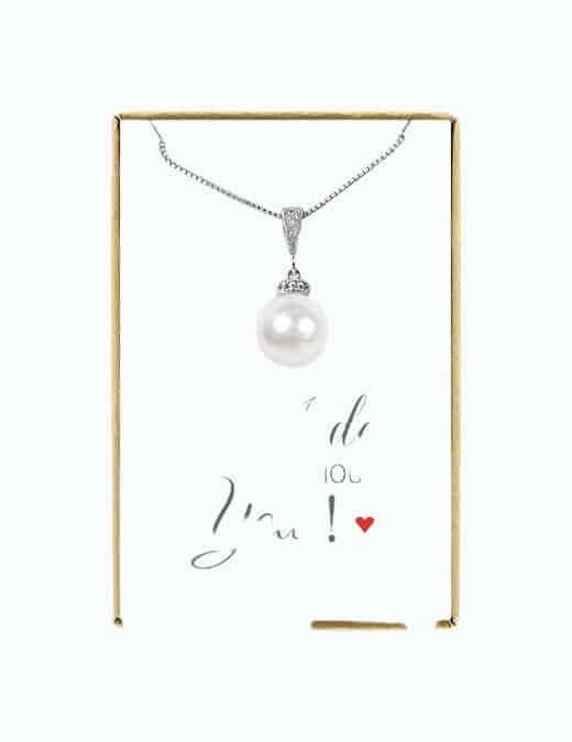 Bridesmaid Pearl Necklace