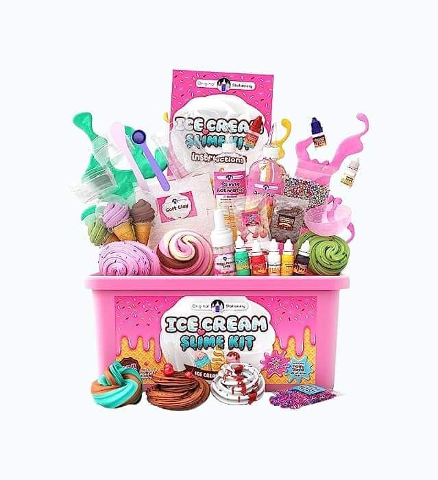 Fluffy Slime Kit for Girls Everything in One Box