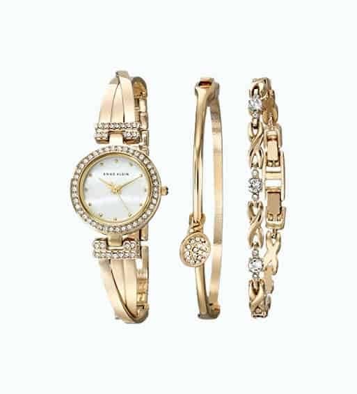 Anne Klein Bangle Watch/Bracelet Set