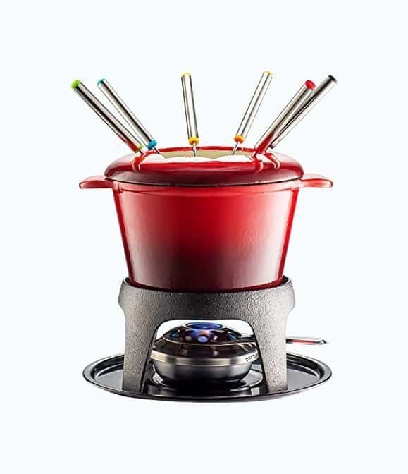 Cast Iron Fondue Set