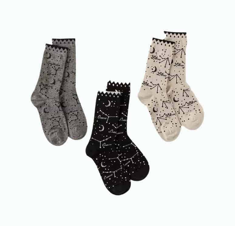 Zodiac Star Sign Socks