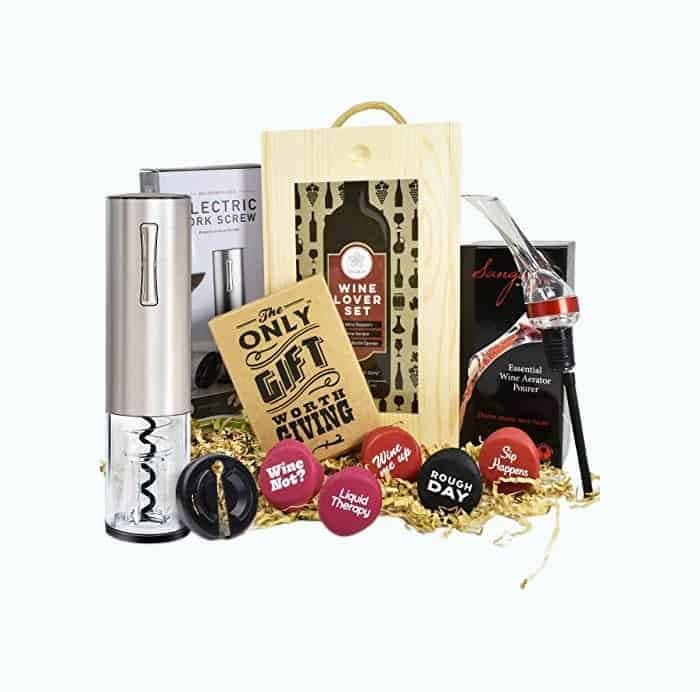 Electric Wine Opener Gift Set