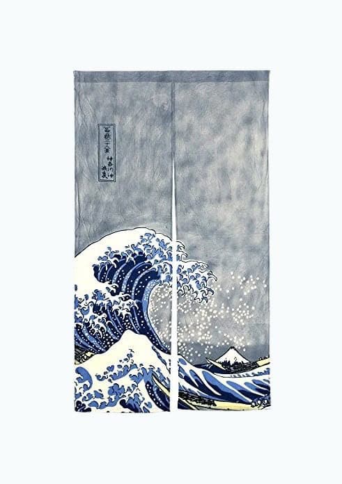 Noren Ukiyoe “The Great Wave off Kanagawa” Curtain