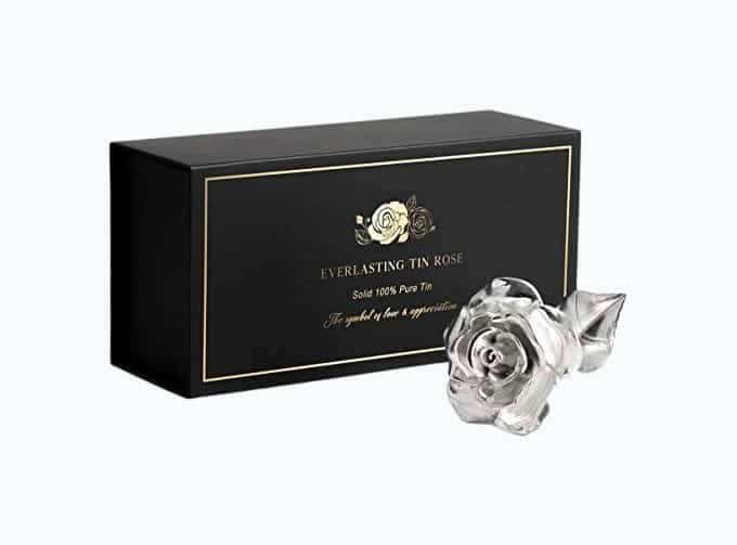 10th Anniversary Tin Rose