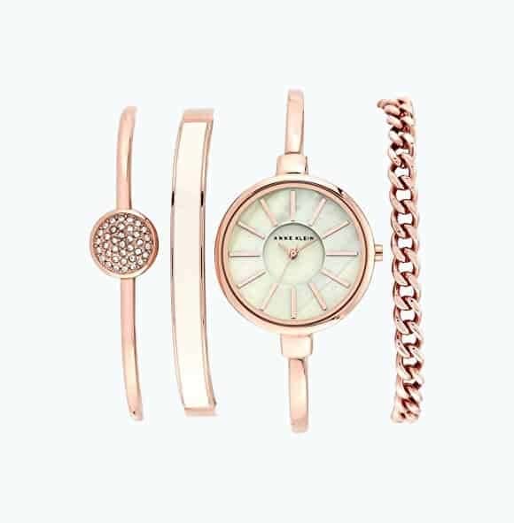 Bangle Watch And Bracelet Set