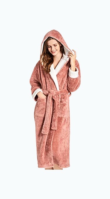 Hooded Fleece Robe