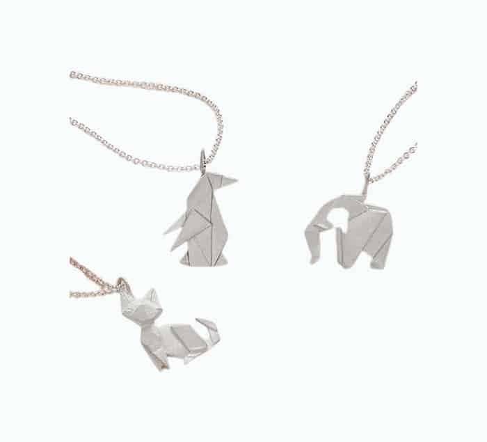 Origami Penguin Necklace