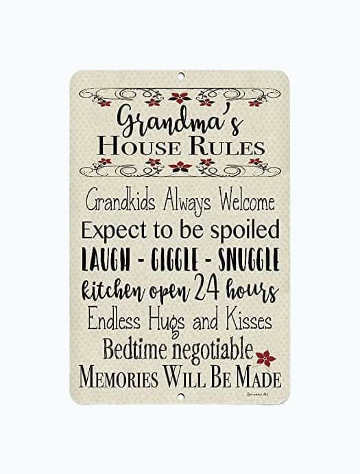 Grandma’s House Rules Plaque