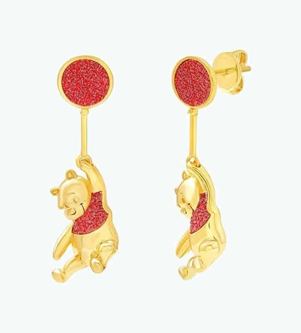 Winnie The Pooh Balloon Earrings