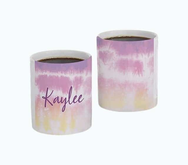 Pastel Tie Dye Personalized Mug