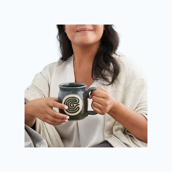 Finger Tracing Meditation Mug